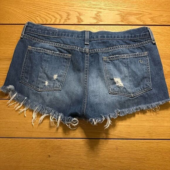 Rag & bone Jean shorts distressed cut off 9/29 - Picture 10 of 11